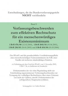 Verfassungsbeschwerde zum effektiven Rechtschutz für ein menschenwürdiges Existenzminimum