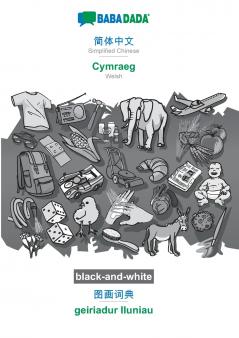 Simplified Chinese (in chinese script) - Cymraeg visual dictionary BW