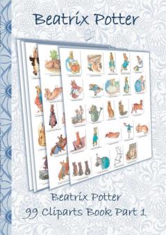Beatrix Potter 99 Cliparts Book Part 1 ( Peter Rabbit )