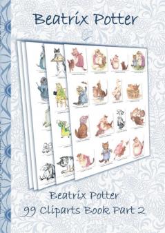 Beatrix Potter 99 Cliparts Book Part 2 ( Peter Rabbit )