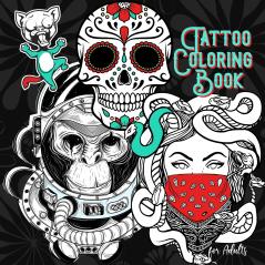 Tattoo Coloring Book for Adults