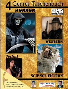4 Genres Taschenbuch Krimi Sci-FI Horror Western