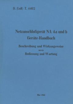 D.(Luft) T. 4402 Netzanschlußgerät NA 4a und b Geräte-Handbuch