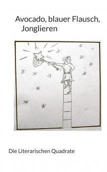 Avocado blauer Flausch Jonglieren