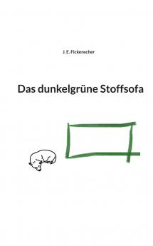 Das dunkelgrüne Stoffsofa
