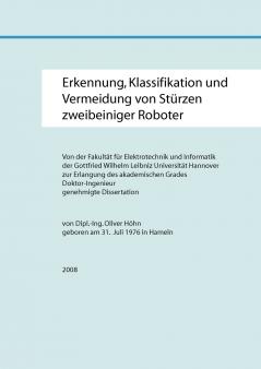 Erkennung Klassifikation und Vermeidung von Stürzen zweibeiniger Roboter