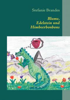 Blume Edelstein und Himbeerbonbons
