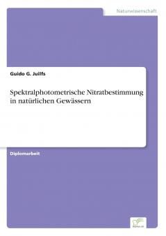 Spektralphotometrische Nitratbestimmung in natürlichen Gewässern