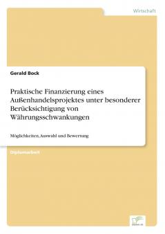 Praktische Finanzierung eines Außenhandelsprojektes unter besonderer Berücksichtigung von Währungsschwankungen