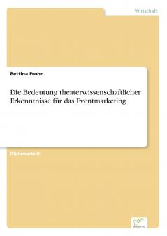 Die Bedeutung theaterwissenschaftlicher Erkenntnisse für das Eventmarketing