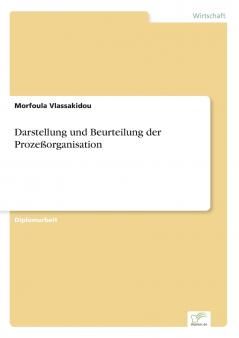 Darstellung und Beurteilung der Prozeßorganisation