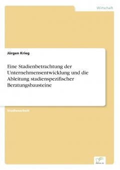 Eine Stadienbetrachtung der Unternehmensentwicklung und die Ableitung stadienspezifischer Beratungsbausteine