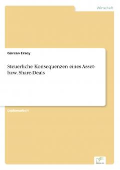 Steuerliche Konsequenzen eines Asset- bzw. Share-Deals