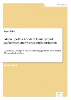 Markenpolitik vor dem Hintergrund aufgebrochener Wertschöpfungsketten