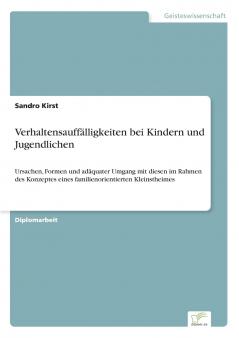 Verhaltensauffälligkeiten bei Kindern und Jugendlichen