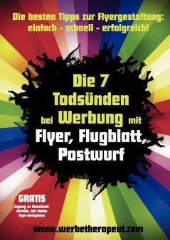 Die 7 Todsünden bei Werbung mit Flyer Flugblatt Postwurf