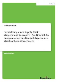 Entwicklung eines Supply Chain Management Konzeptes - Am Beispiel der Reorganisation des Kaufteilelagers eines Maschinebauunternehmens