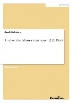 Analyse des Erlasses zum neuen § 2b EStG