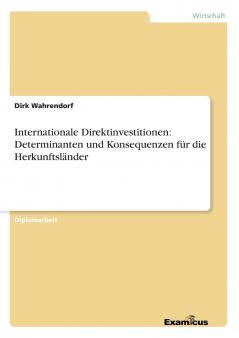 Internationale Direktinvestitionen