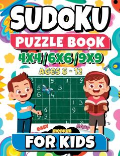SUDOKU Puzzle Book for kids ages 6-12
