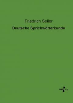 Deutsche Sprichwörterkunde