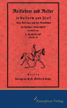 Reitlehrer und Reiter in Zivil und Uniform