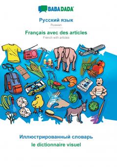 Russian (in cyrillic script) - Français avec des articles visual dictionary