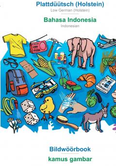 Plattdüütsch (Holstein) - Bahasa Indonesia Bildwöörbook