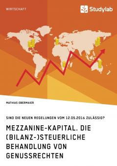 Mezzanine-Kapital. Die (bilanz-)steuerliche Behandlung von Genussrechten
