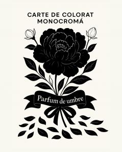 Carte de colorat monocromă - Parfum de umbre