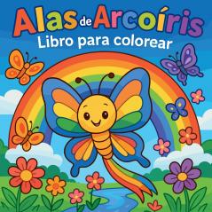 Alas de Arcoíris - Libro para colorear