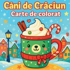 Căni de Crăciun - Carte de colorat