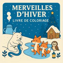 Merveilles d'Hiver - Livre de Coloriage