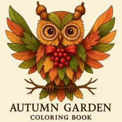 Autumn Garden - Coloring Book