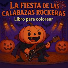 La Fiesta de las Calabazas Rockeras - Libro para colorear