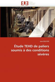 Étude tehd de paliers soumis à des conditions sévères