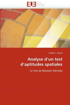 Analyse d''un test d''aptitudes spatiales
