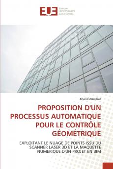 PROPOSITION D'UN PROCESSUS AUTOMATIQUE POUR LE CONTRÔLE GÉOMÉTRIQUE