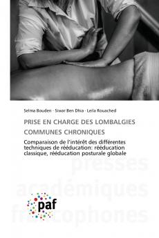 PRISE EN CHARGE DES LOMBALGIES COMMUNES CHRONIQUES