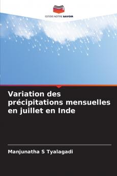 Variation des précipitations mensuelles en juillet en Inde