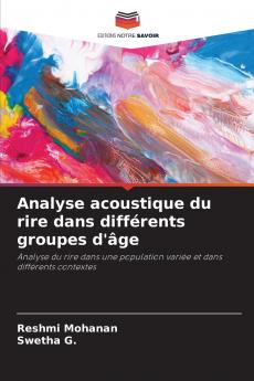 Analyse acoustique du rire dans diff��rents groupes d'��ge