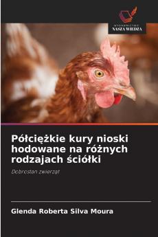 Półciężkie kury nioski hodowane na różnych rodzajach ściółki