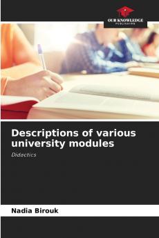 Descriptions of various university modules