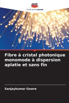 Fibre à cristal photonique monomode à dispersion aplatie et sans fin