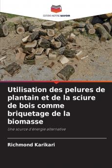 Utilisation des pelures de plantain et de la sciure de bois comme briquetage de la biomasse