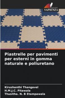 Piastrelle per pavimenti per esterni in gomma naturale e poliuretano