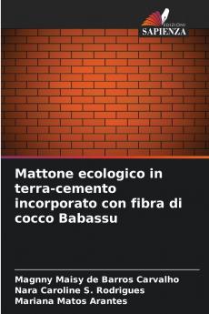 Mattone ecologico in terra-cemento incorporato con fibra di cocco Babassu