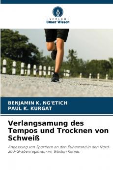 Verlangsamung des Tempos und Trocknen von Schweiß