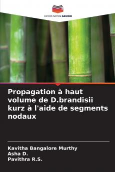 Propagation à haut volume de D.brandisii kurz à l'aide de segments nodaux