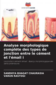 Analyse morphologique complète des types de jonction entre le cément et l'émail i